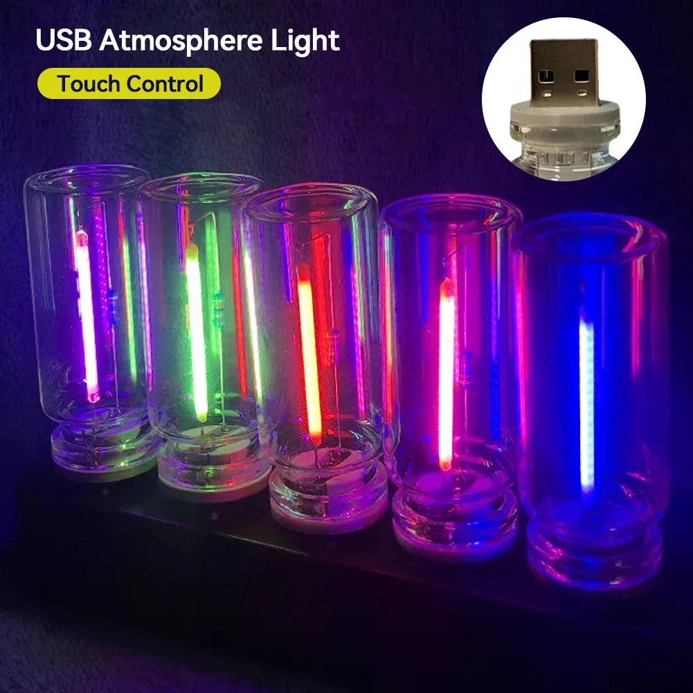 Retro LED Edison Bulb Night Light – USB Touch Dimming