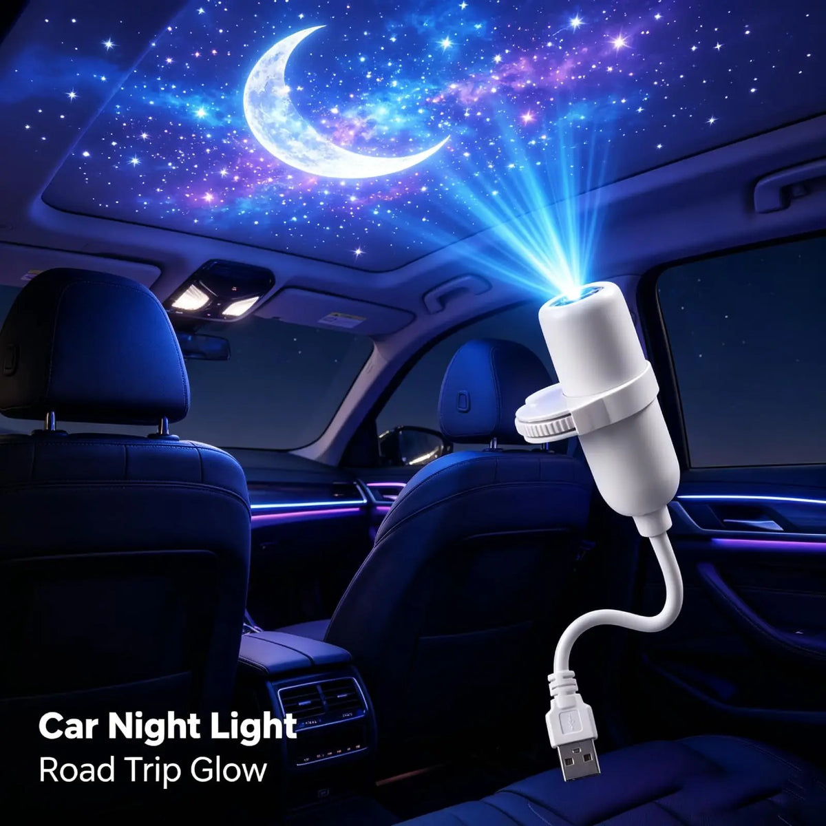 Mini Galaxy Star Projector Light – 360° Adjustable, USB Night Light