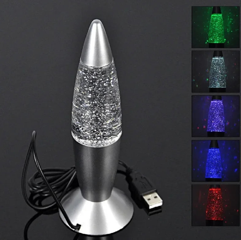 LED Rocket Lamp – USB Color Changing RGB Mood Desk Light