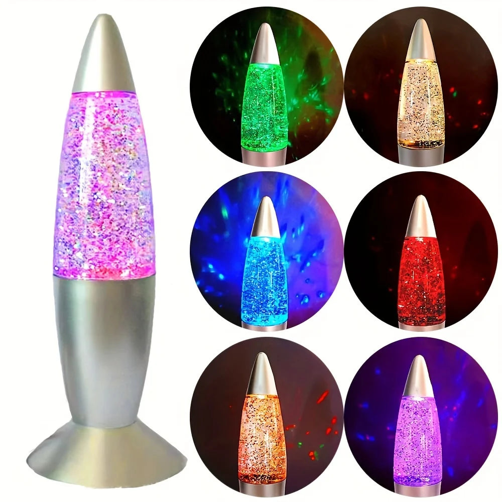 LED Rocket Lamp – USB Color Changing RGB Mood Desk Light