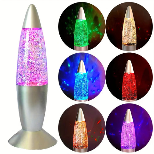 LED Rocket Lamp – USB Color Changing RGB Mood Desk Light