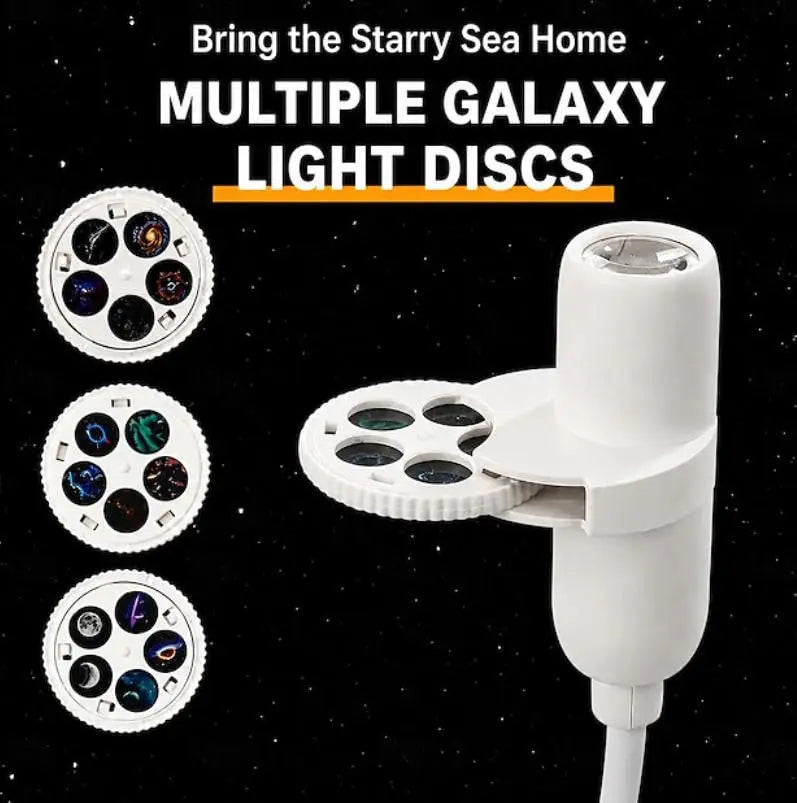 Mini Galaxy Star Projector Light – 360° Adjustable, USB Night Light