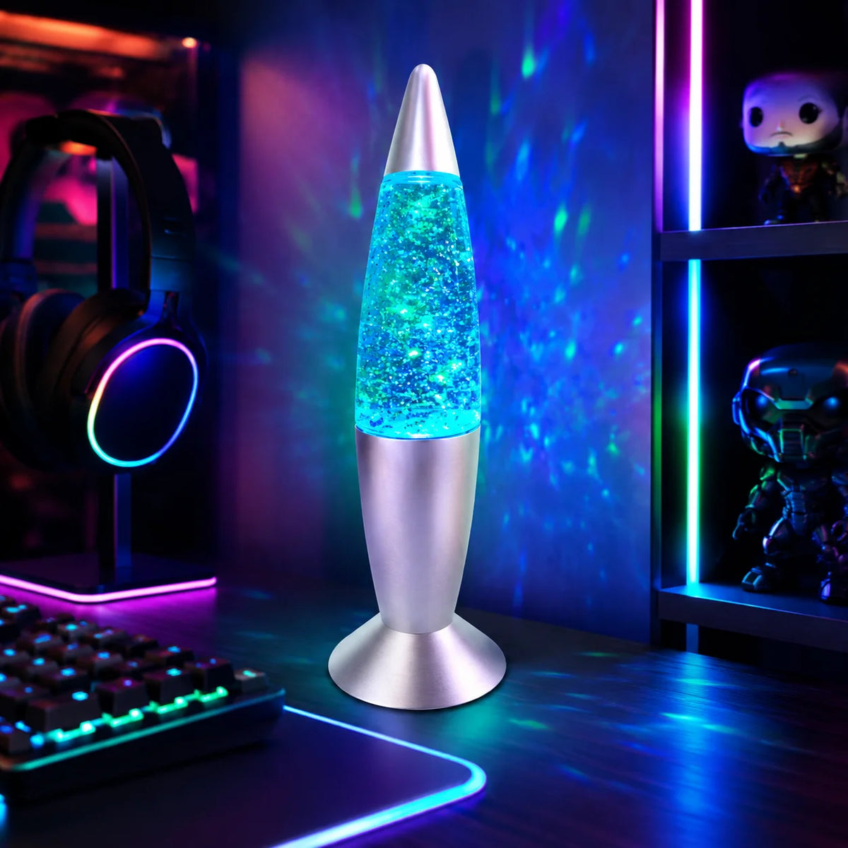 LED Rocket Lamp – USB Color Changing RGB Mood Desk Light