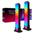 RGB Rhythm Light Bars (2-Pack) – 180° Gaming LED, Remote, USB