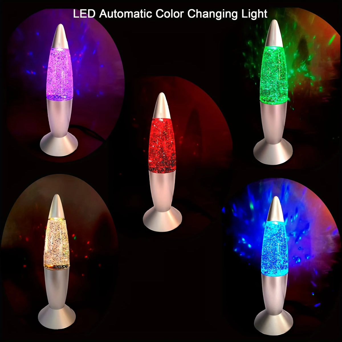 LED Rocket Lamp – USB Color Changing RGB Mood Desk Light