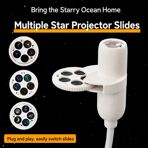 Mini Galaxy Star Projector Light – 360° Adjustable, USB Night Light
