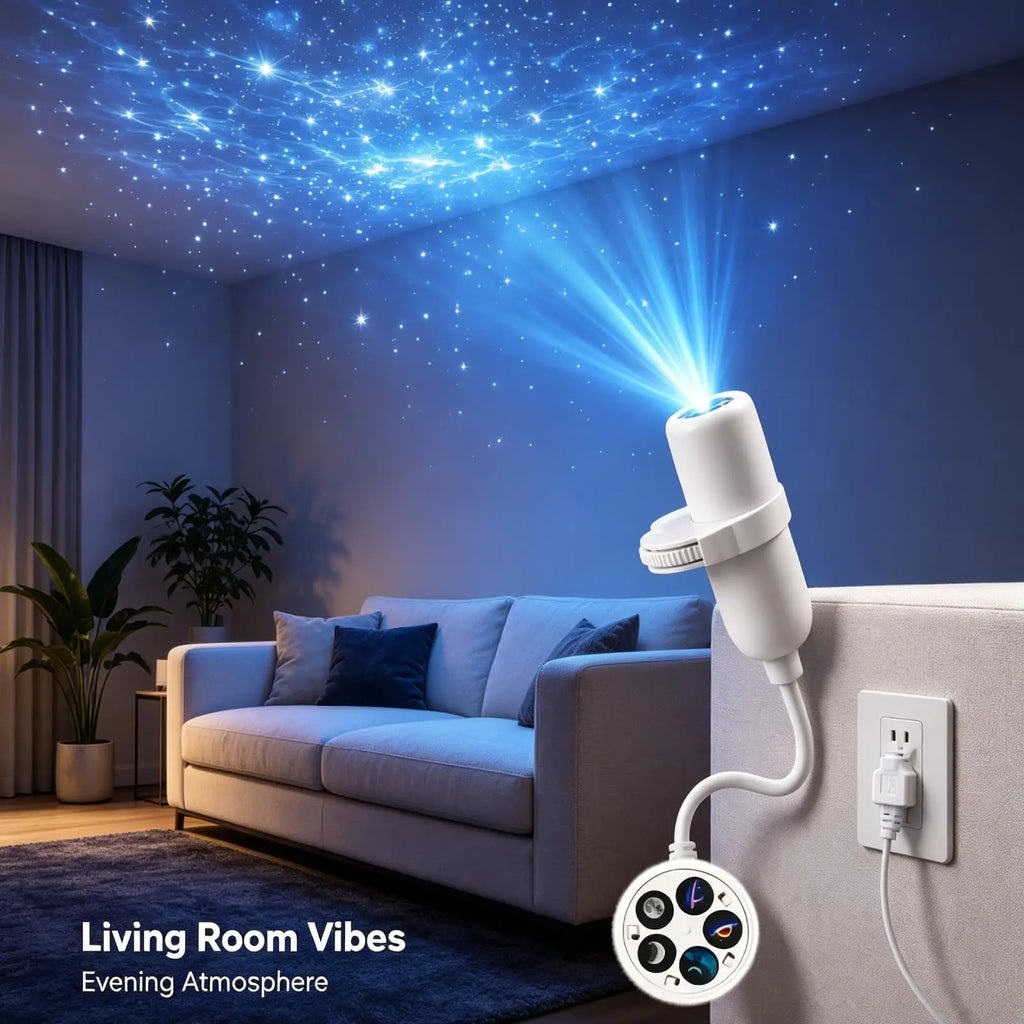 Mini Galaxy Star Projector Light – 360° Adjustable, USB Night Light